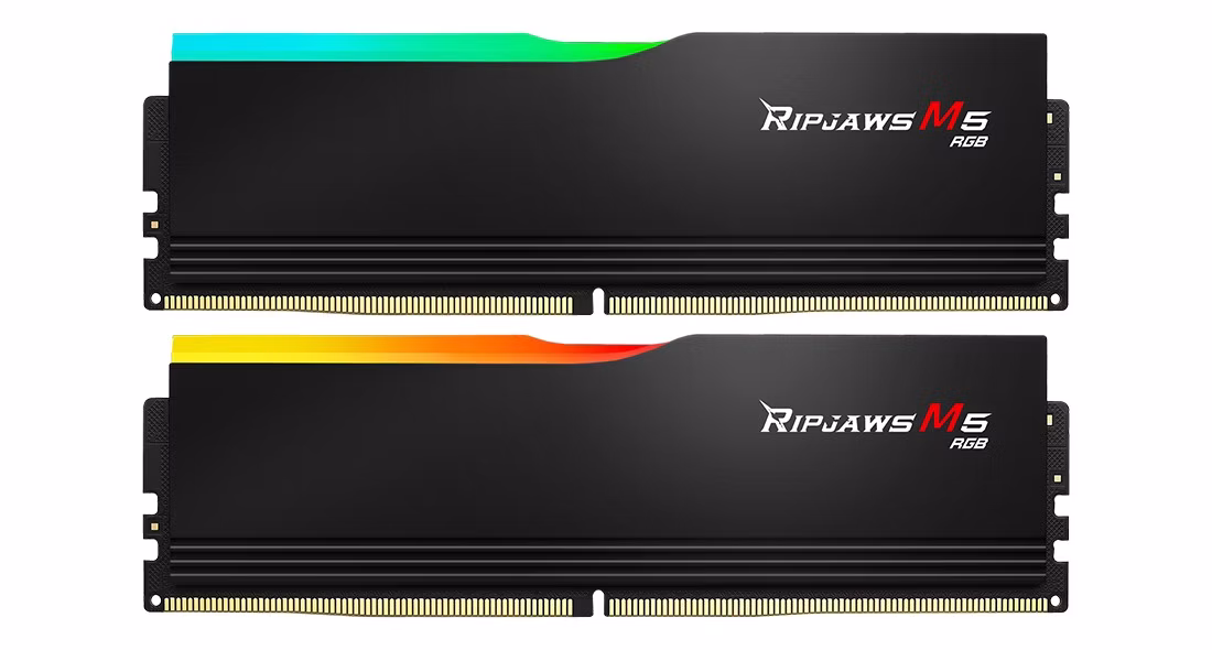 Ram G.Skill Ripjaws M5 DDR5 96GB (2x48) 5600Mhz RGB CL40 XMP 3.0 Nero