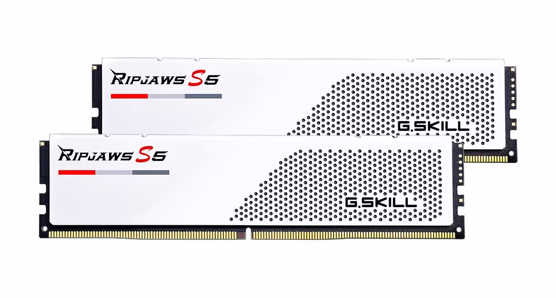Ram G.SKILL RIPJAWS S5 DDR5 6000MHz 64GB (2x32) XMP 3.0 CL30 BIANCO
