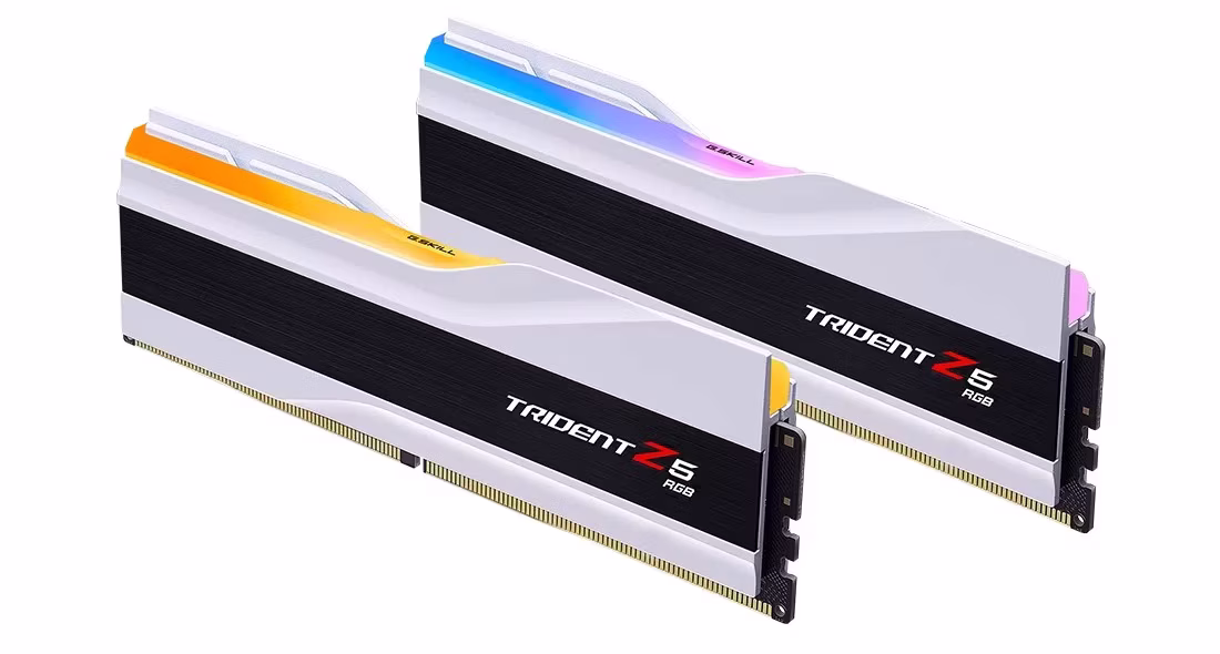 Ram G.Skill Trident Z5 DDR5 6000Mhz 64GB (2x32GB) RGB CL28 Bianco XMP