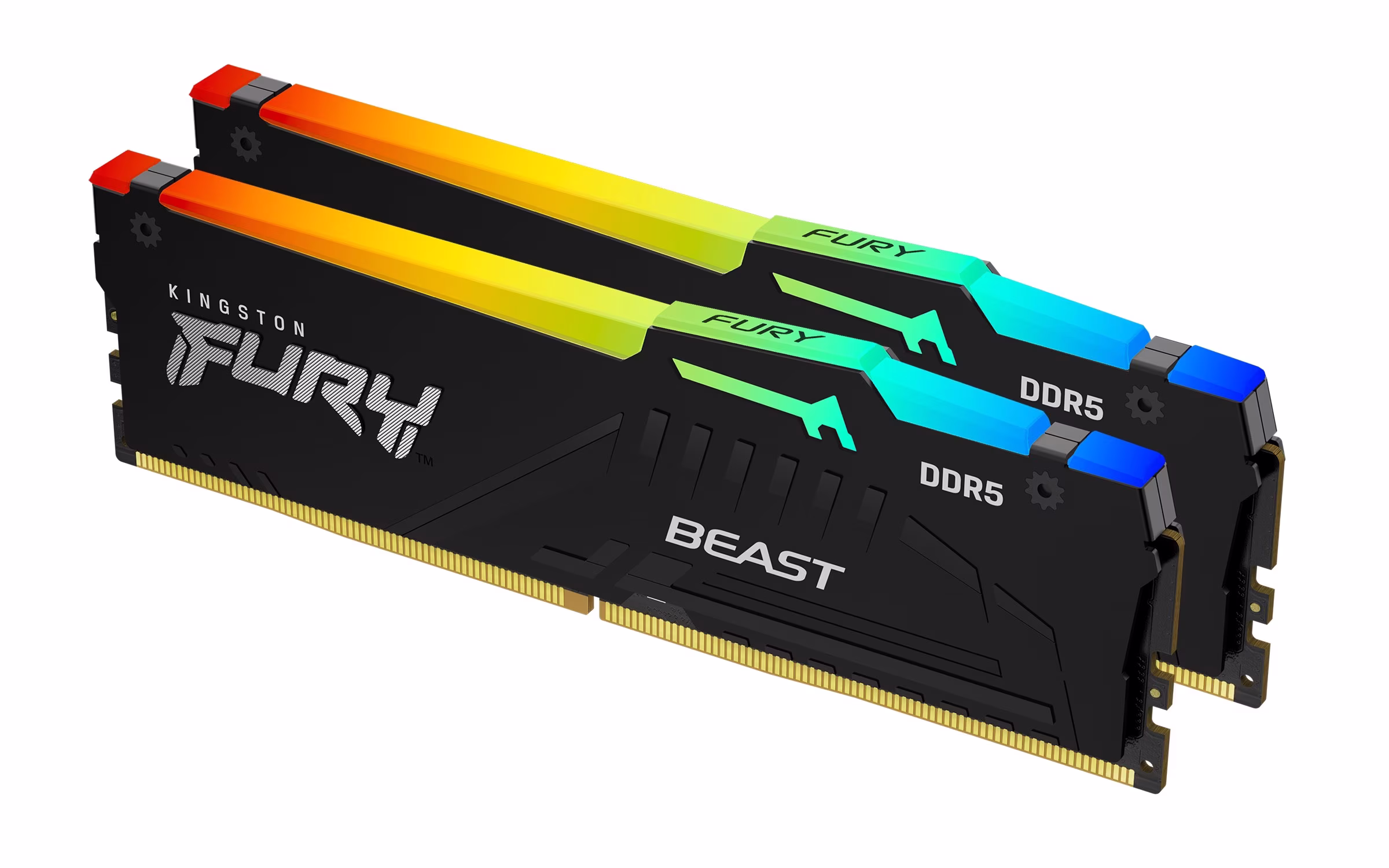 Ram KINGSTON FURY BEAST DDR5 5200MHz 32GB (2x16) RGB XMP EXPO CL40 NERO