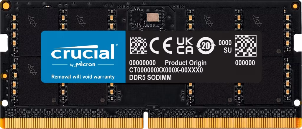 Ram SO-DIMM Crucial D5 DDR5 5600 MHz 48 GB (1x48) CL46
