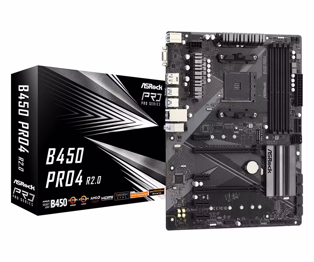 Scheda madre ASROCK B450 PRO4 R2.0 socket AM4 1 Scheda madre ASROCK B450 PRO4 R2.0 socket AM4