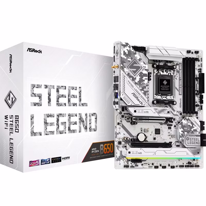 Scheda Madre ASRock B650 Steel Legend WiFi Socket AM5 DDR5 1 Scheda Madre ASRock B650 Steel Legend WiFi Socket AM5 DDR5