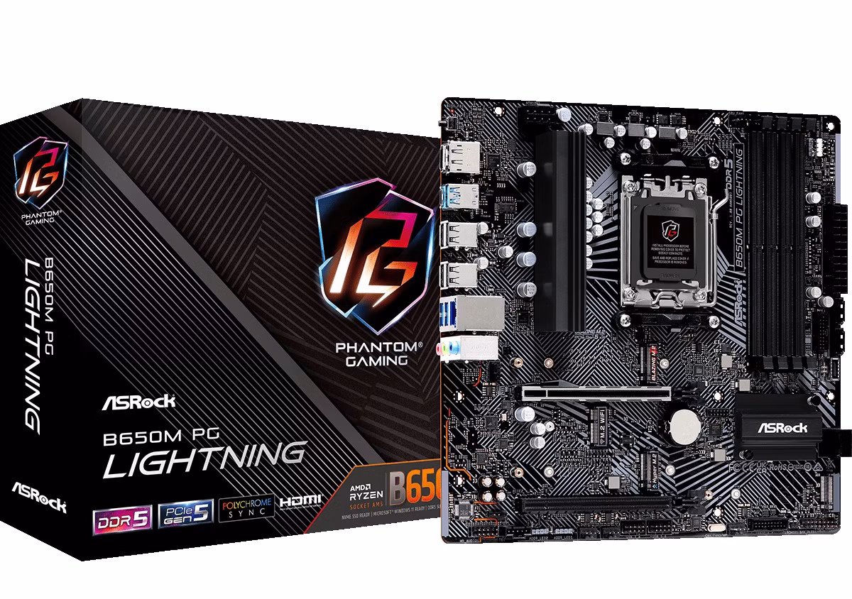 Scheda Madre ASRock B650M PG LIGHTNING 1 Scheda Madre ASRock B650M PG LIGHTNING