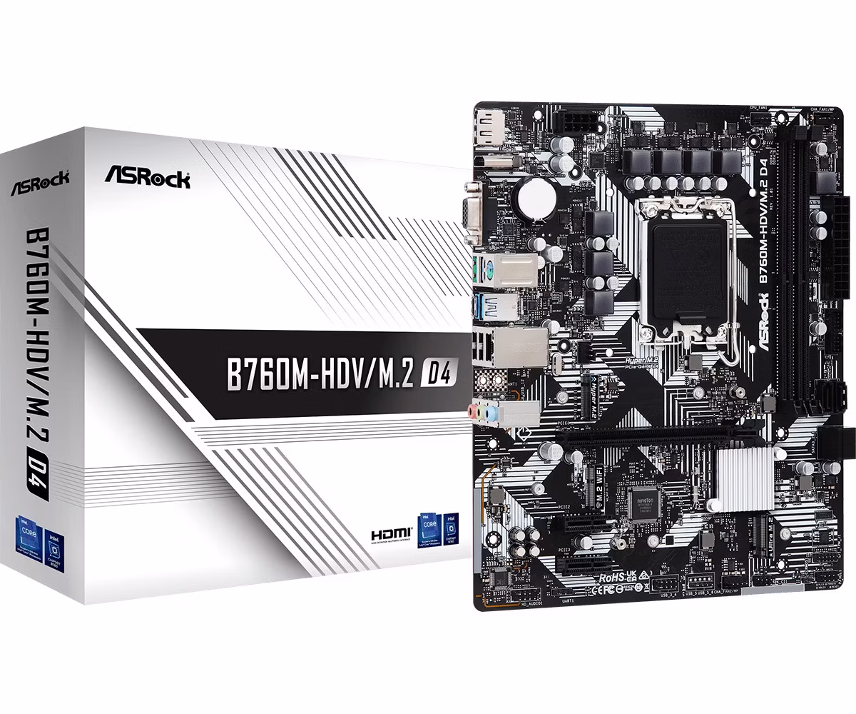Scheda madre ASROCK B760M-HDV/ M.2 D4 socket 1700