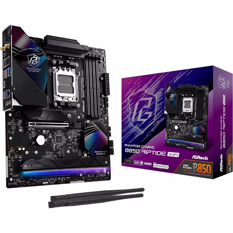 Scheda Madre ASROCK B850 Phantom Gaming Riptide WIFI Socket AM5 DDR5 ATX