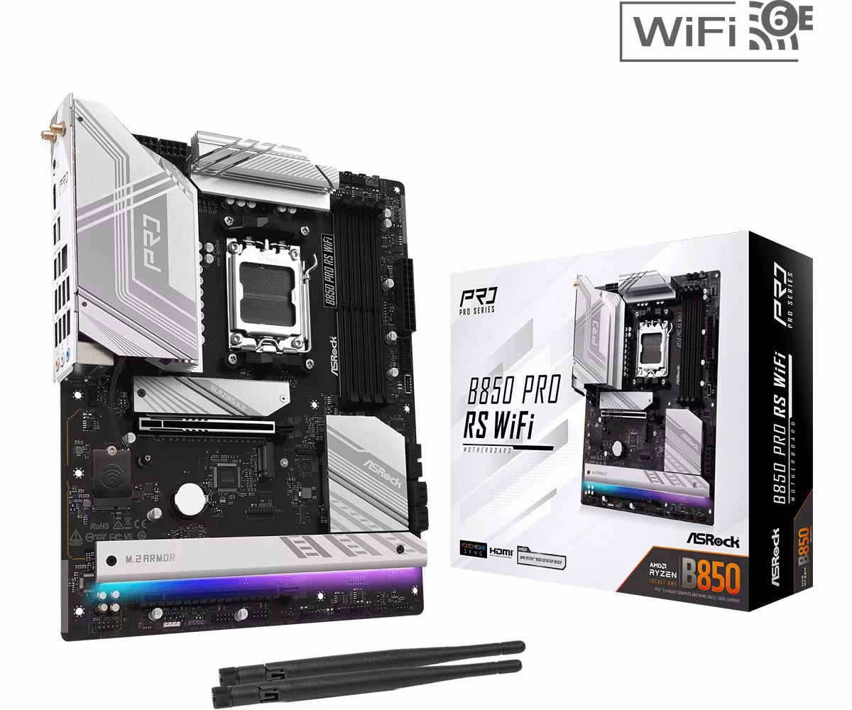 Scheda Madre ASROCK B850 Pro RS WIFI Socket AM5 DDR5 ATX