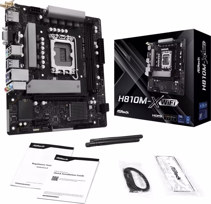 Scheda Madre ASROCK H810M-X WiFi Micro-ATX DDR5 Socket LGA 1851