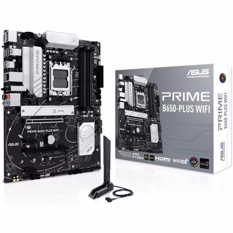 Scheda Madre ASUS Prime B650-Plus WiFi AM5 ATX DDR5 Nero