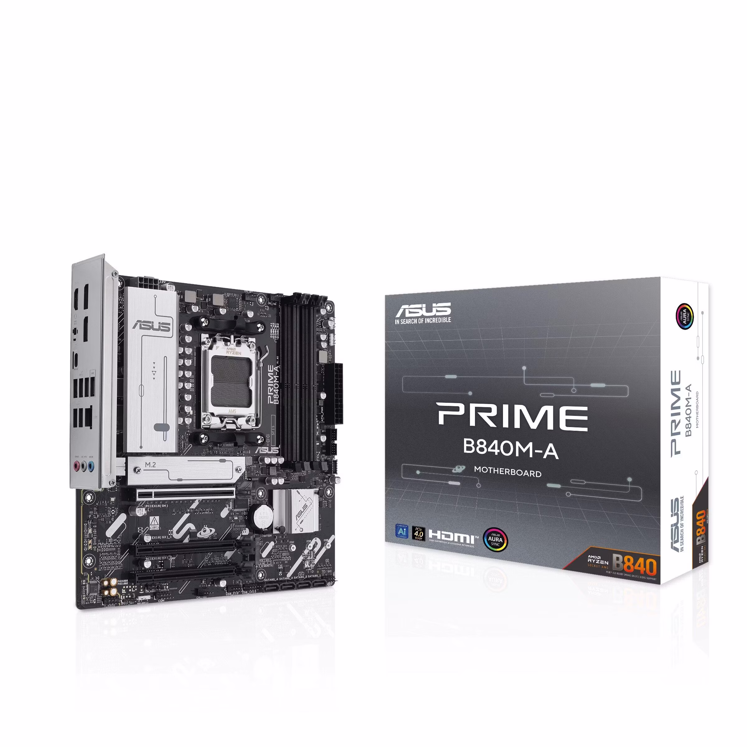 Scheda Madre Asus PRIME B840M-A CSM AM5 DDR5 MicroAtx Bianco