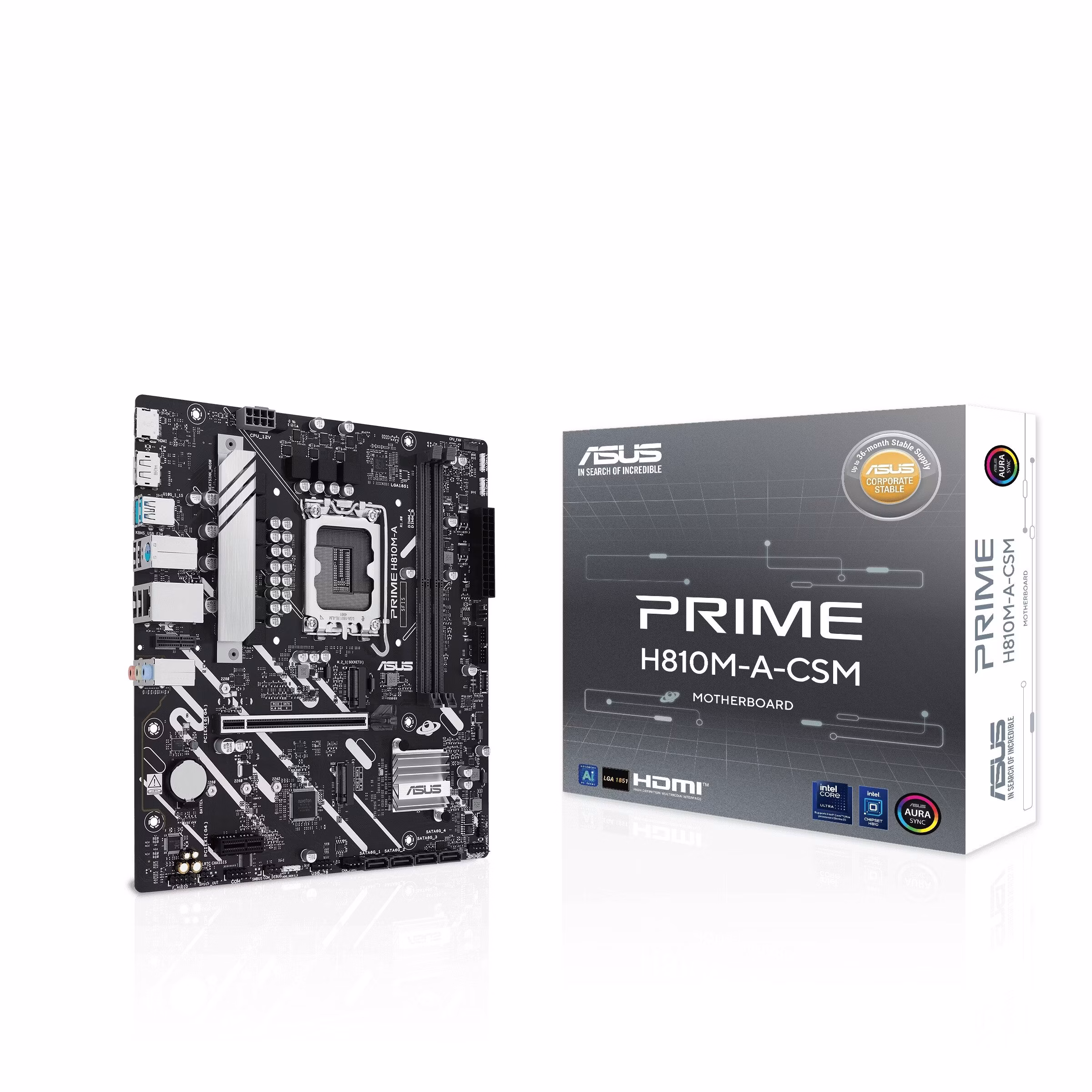 Scheda Madre Asus PRIME H810M-A CSM LGA 1851 DDR5 Micro ATX