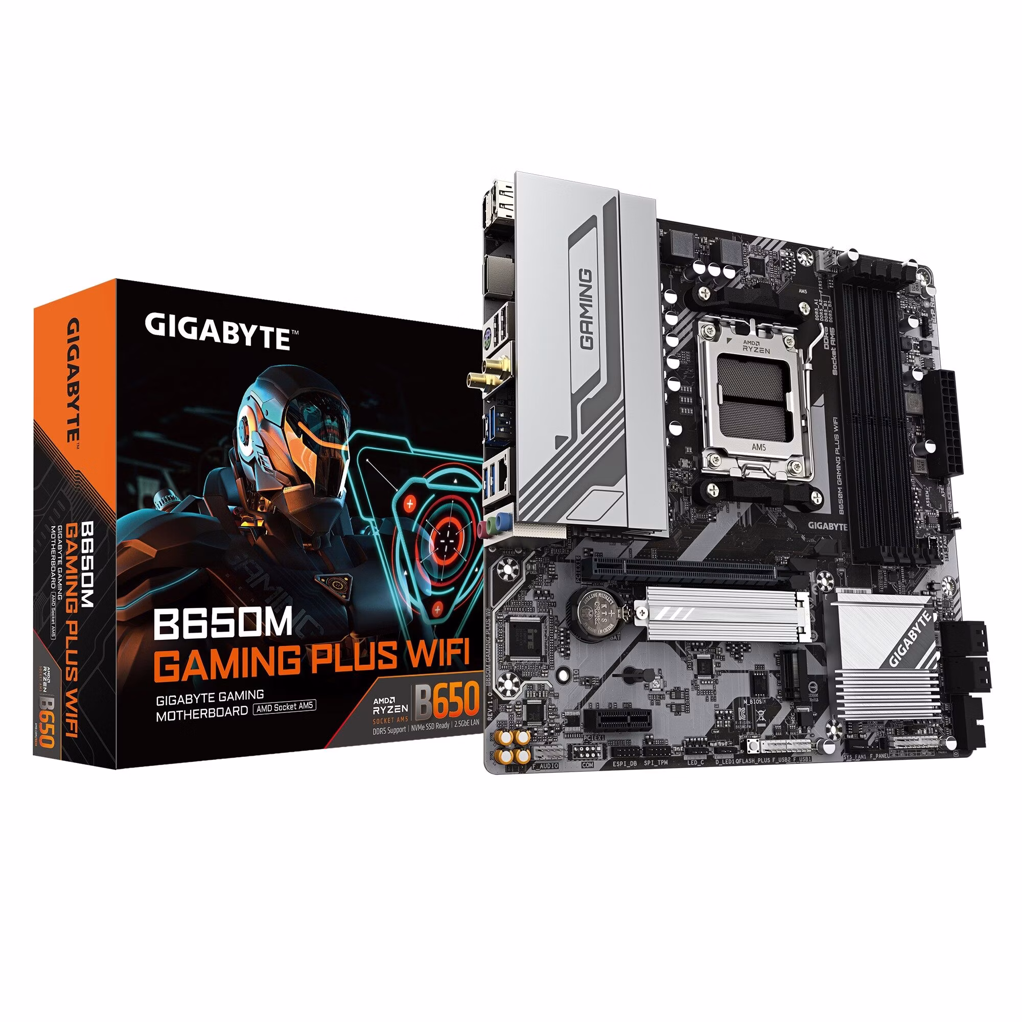 Scheda Madre Gigabyte GA-B650M GAMING PLUS WIFI AM5 DDR5 Micro ATX