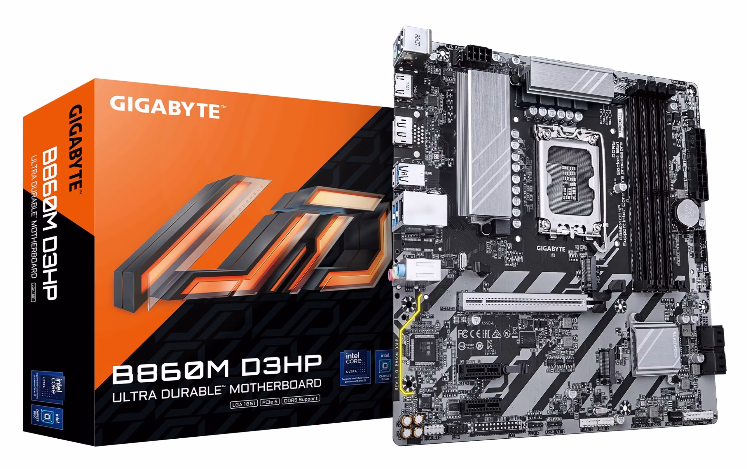Scheda Madre Gigabyte GA-B860M D3HP LGA 1851 DDR5 Micro ATX