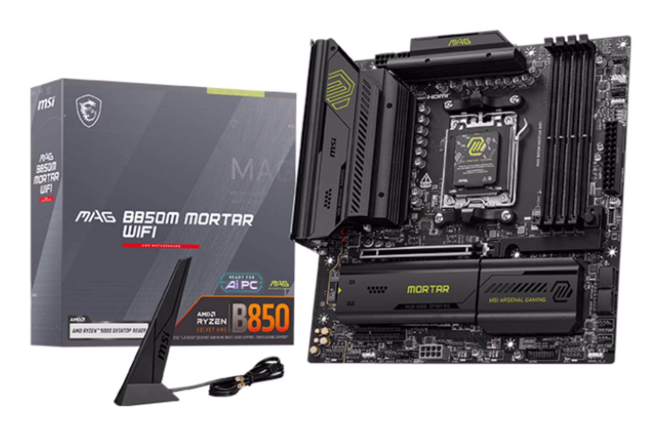 Scheda Madre MSI MAG B850M MORTAR WIFI Micro-ATX DDR5 Socket AM5