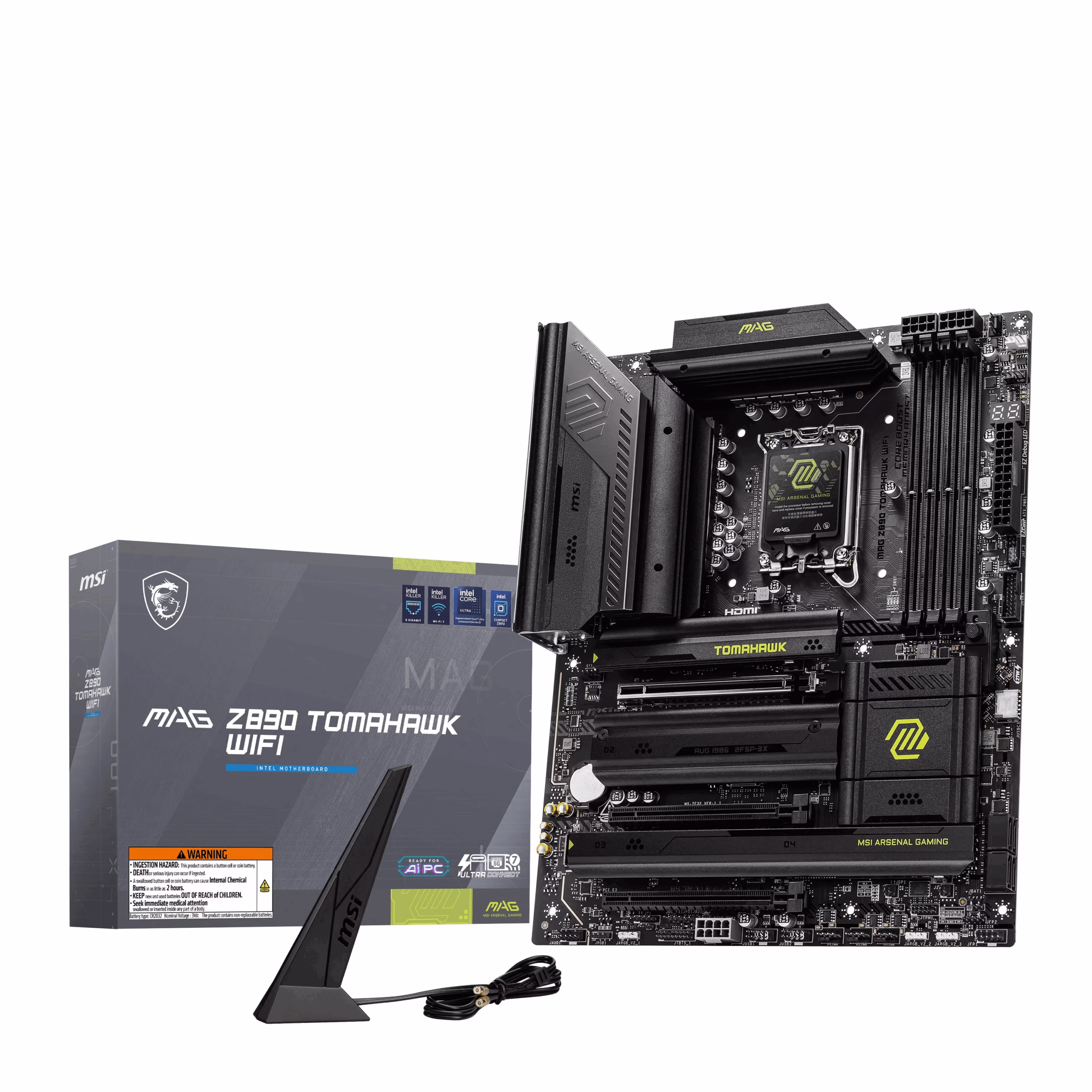 Scheda Madre MSI MAG Z890 TOMAHAWK WIFI LGA 1851 DDR5 ATX