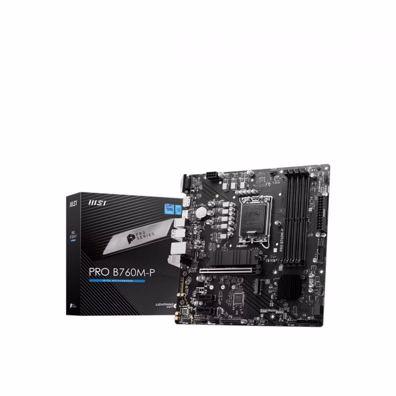 Scheda madre MSI PRO B760M-P socket 1700 DDR5 MicroATX Nero