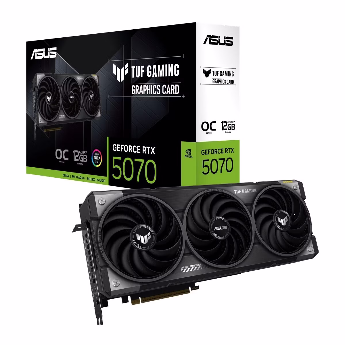 Scheda Video ASUS TUF Gaming Nvidia GeForce RTX 5070 OC 12GB GDDR7 Nero