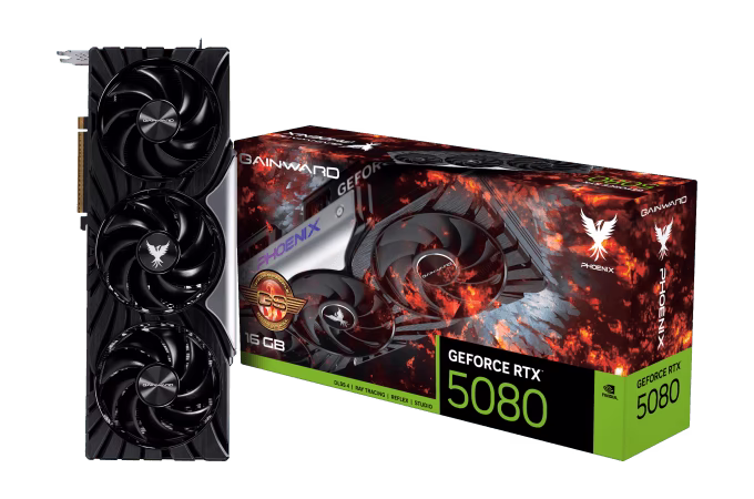 Scheda Video Gainward Nvidia GeForce RTX 5080 Phoenix GS 16GB GDDR7 Nero