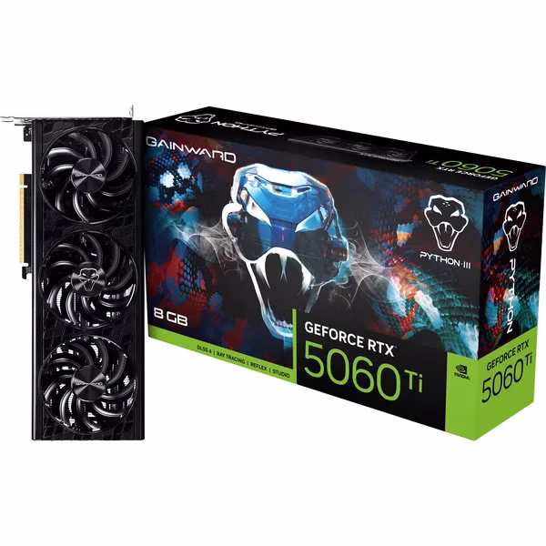 Scheda Video Gainward NvidiaGeForce RTX 5060 Ti Python III 8GB GDDR7