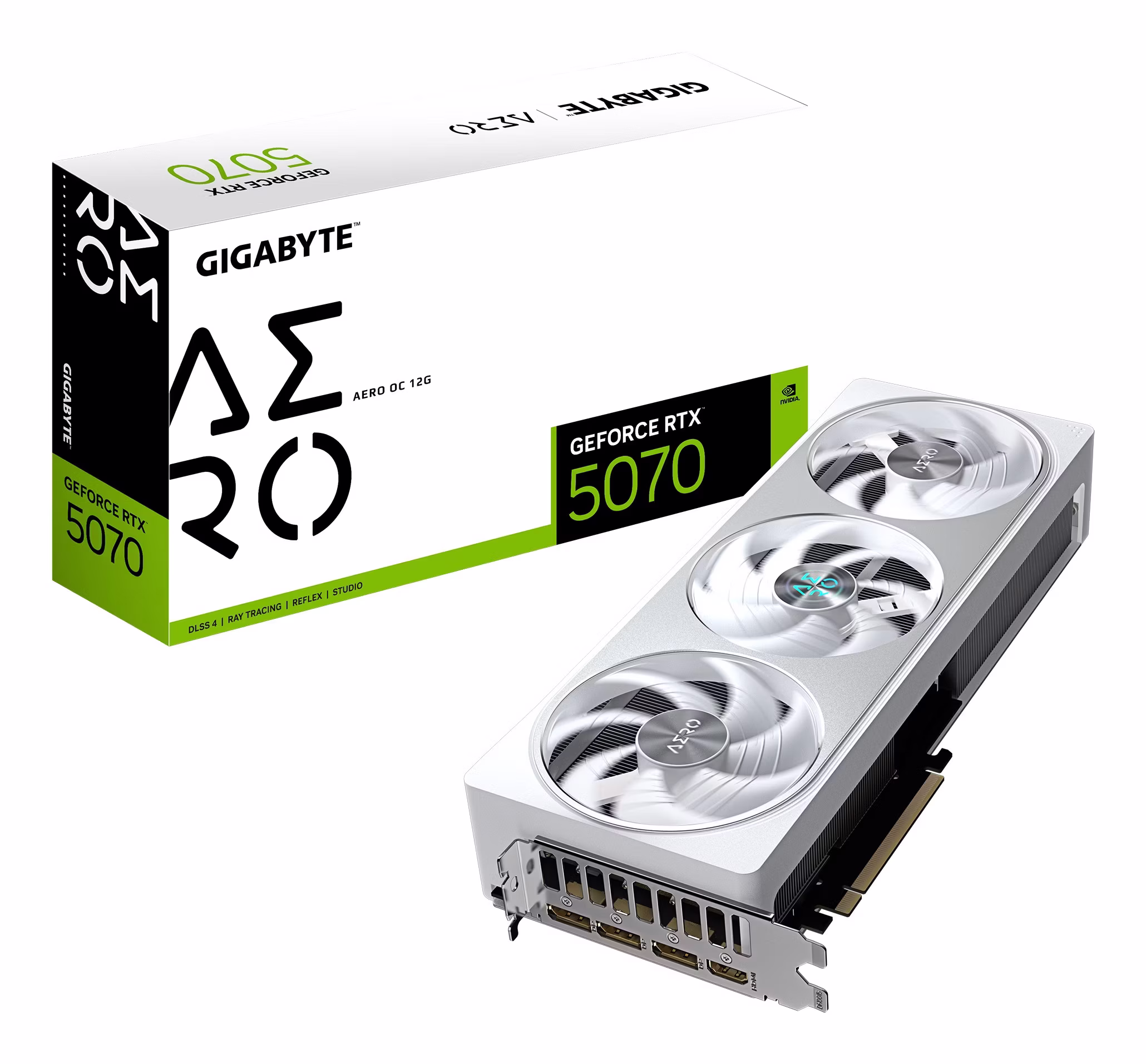 Scheda Video Gigabyte Nvdia GeForce RTX 5070 Aero OC 12G 12GB GDDR7 Bianco 1 Scheda Video Gigabyte Nvdia GeForce RTX 5070 Aero OC 12G 12GB GDDR7 Bianco