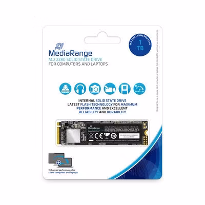 SSD MediaRange MR1033 1TB PCie 3.1 x4 20Gb/s NVM M.2 2280 Nero