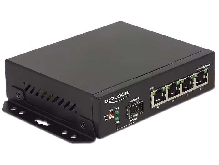 Switch DELOCK Gigabit 4 Port + 1 SFP