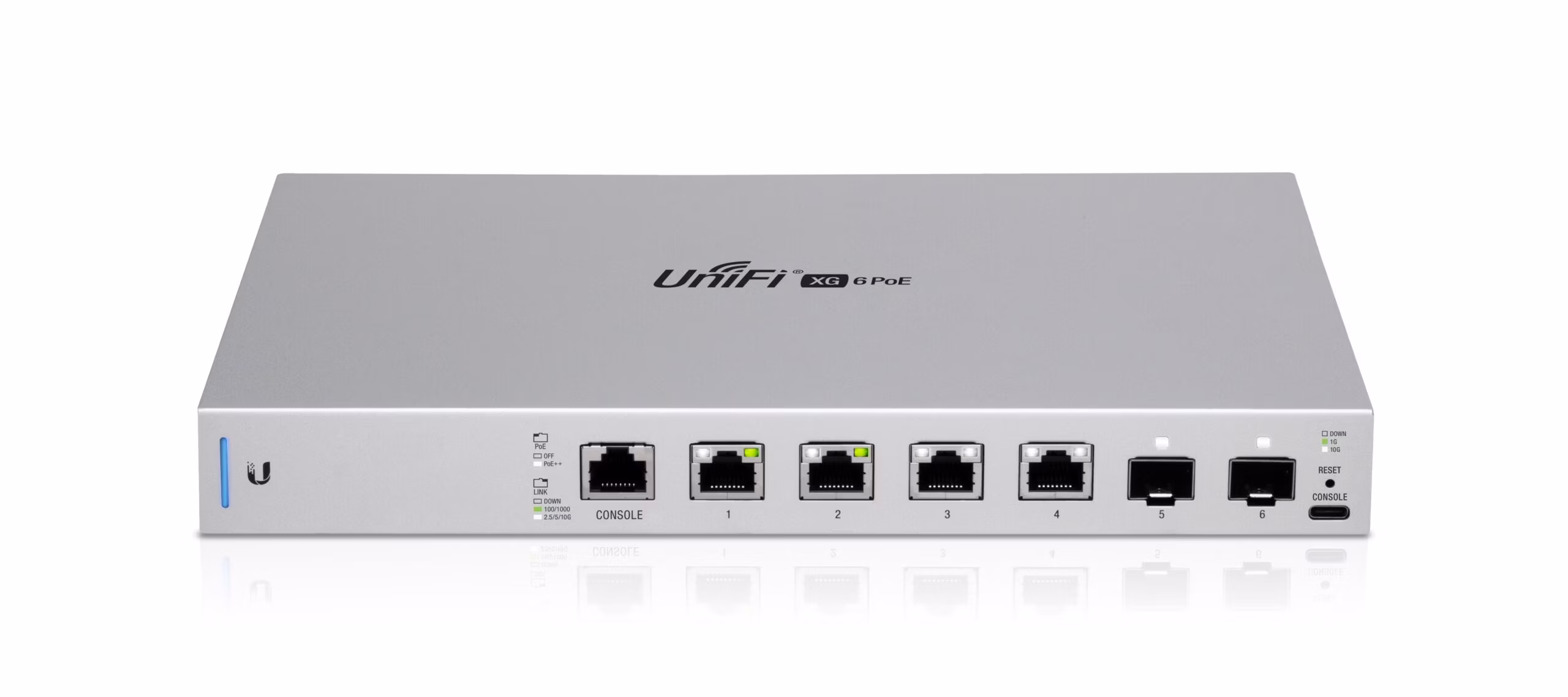 switch di rete Ubiquiti Networks UniFi US-XG-6POE Gestito 10G Power over Ethernet 1U Grigio