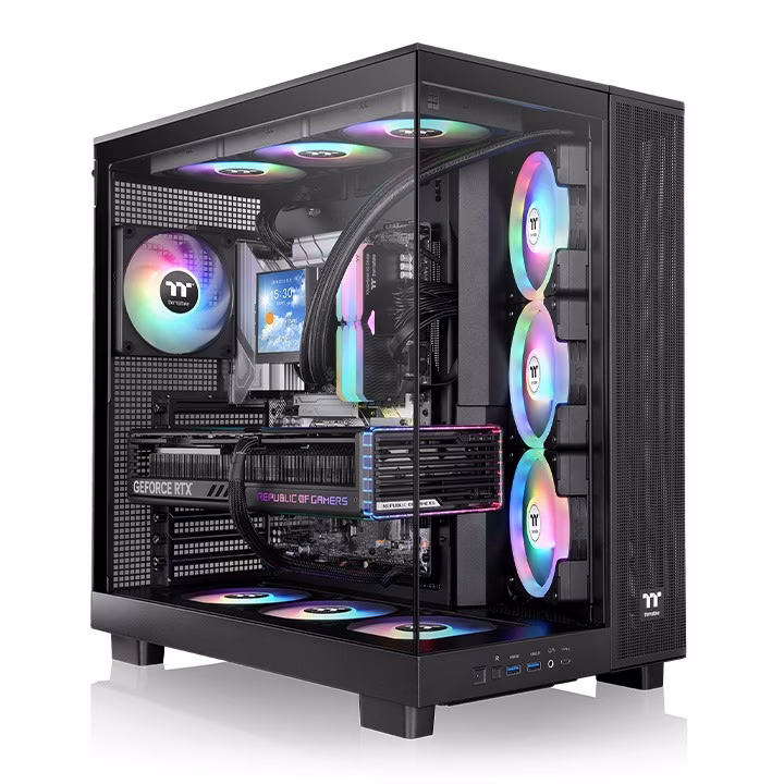 Case Thermaltake View 380 XL TG ARGB Black 2 Case Thermaltake View 380 XL TG ARGB Black - immagine 2