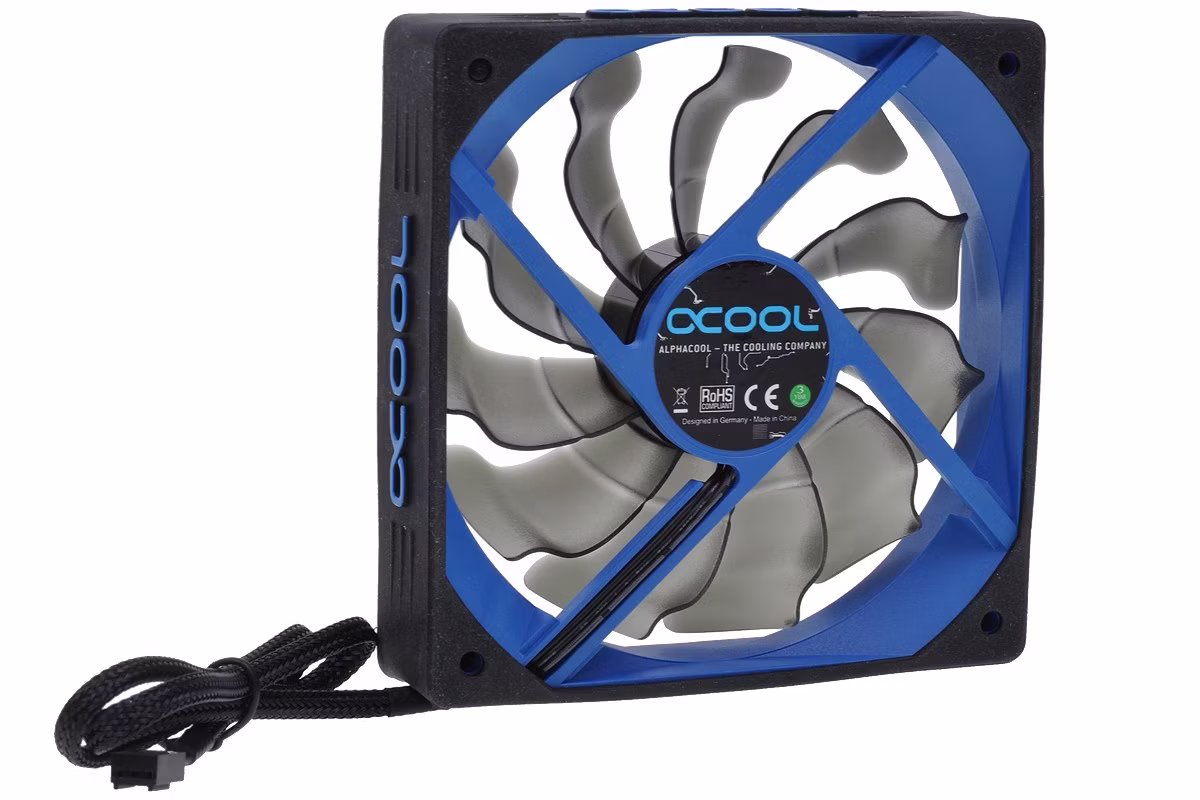 Ventola Alphacool Susurro Fan - 120 - Black Blu Edition 1700rpm 120x120x25mm