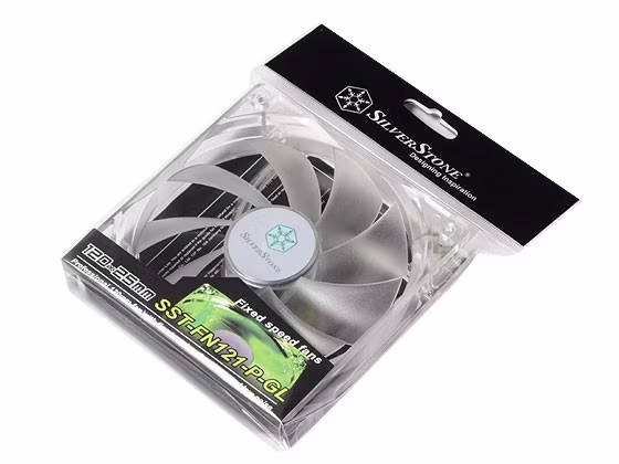 Ventola Silverstone 120mm SST-FN121-P-GL verde Lights
