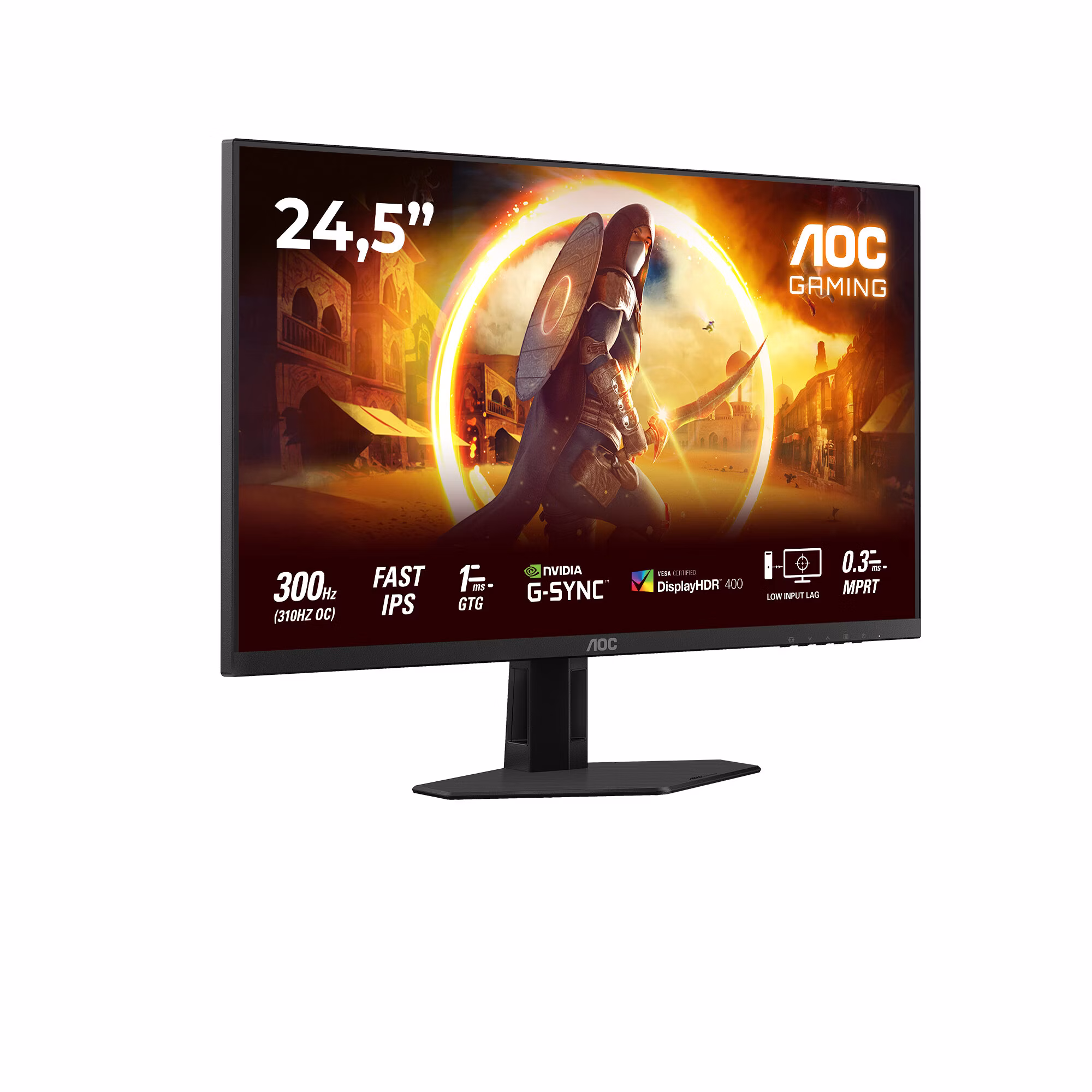 Monitor AOC G4 25G4SRE (25") 1920 x 1080 Pixel Full HD LED Nero, Rosso 2 Monitor AOC G4 25G4SRE (25") 1920 x 1080 Pixel Full HD LED Nero, Rosso - immagine 2