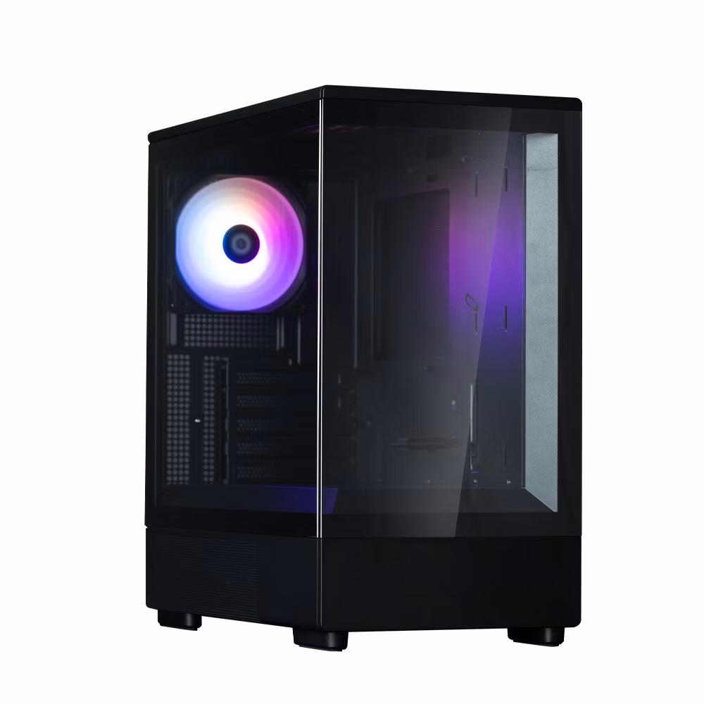 Case Zalman P10 Mini-Tower mATX RGB Vetro Temperato Nero
