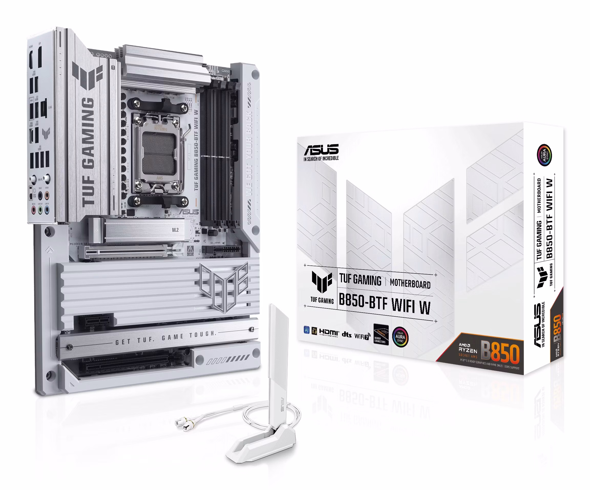 Scheda Madre ASUS TUF B850 BTF WIFI ATX DDR5 Socket AM5 Bianca
