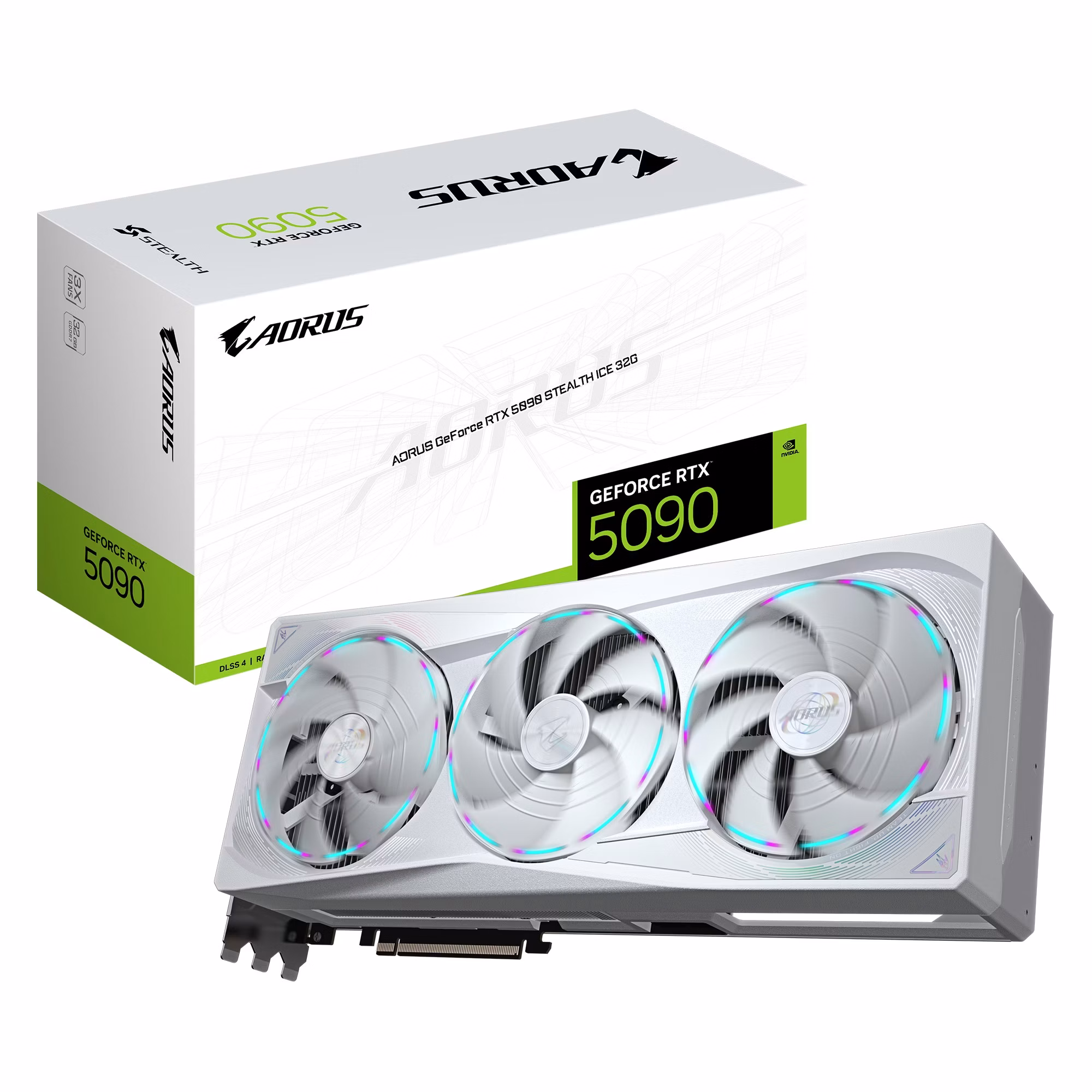 Scheda Video GIGABYTE AORUS GeForce RTX 5090 STEALTH ICE 32G
