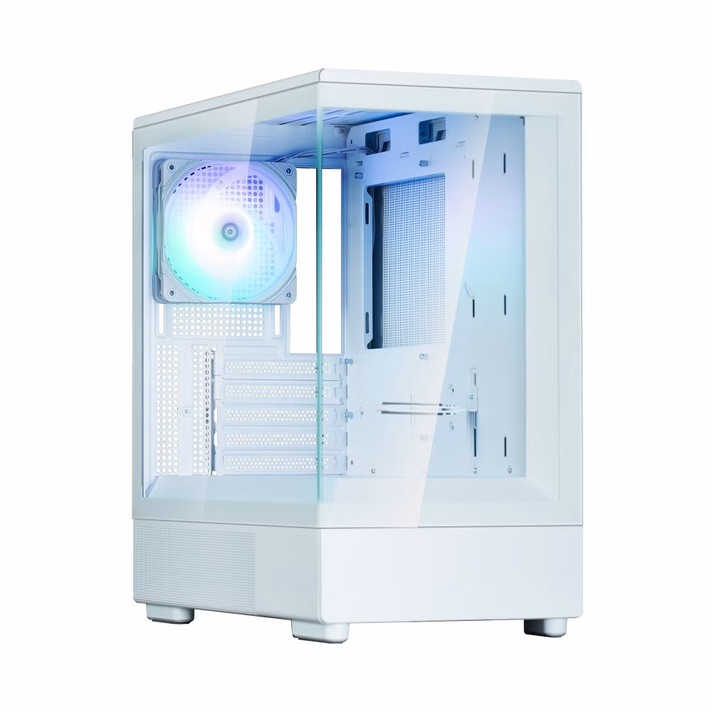 Case Zalman P10 Mini-Tower mATX RGB Vetro Temperato Bianco