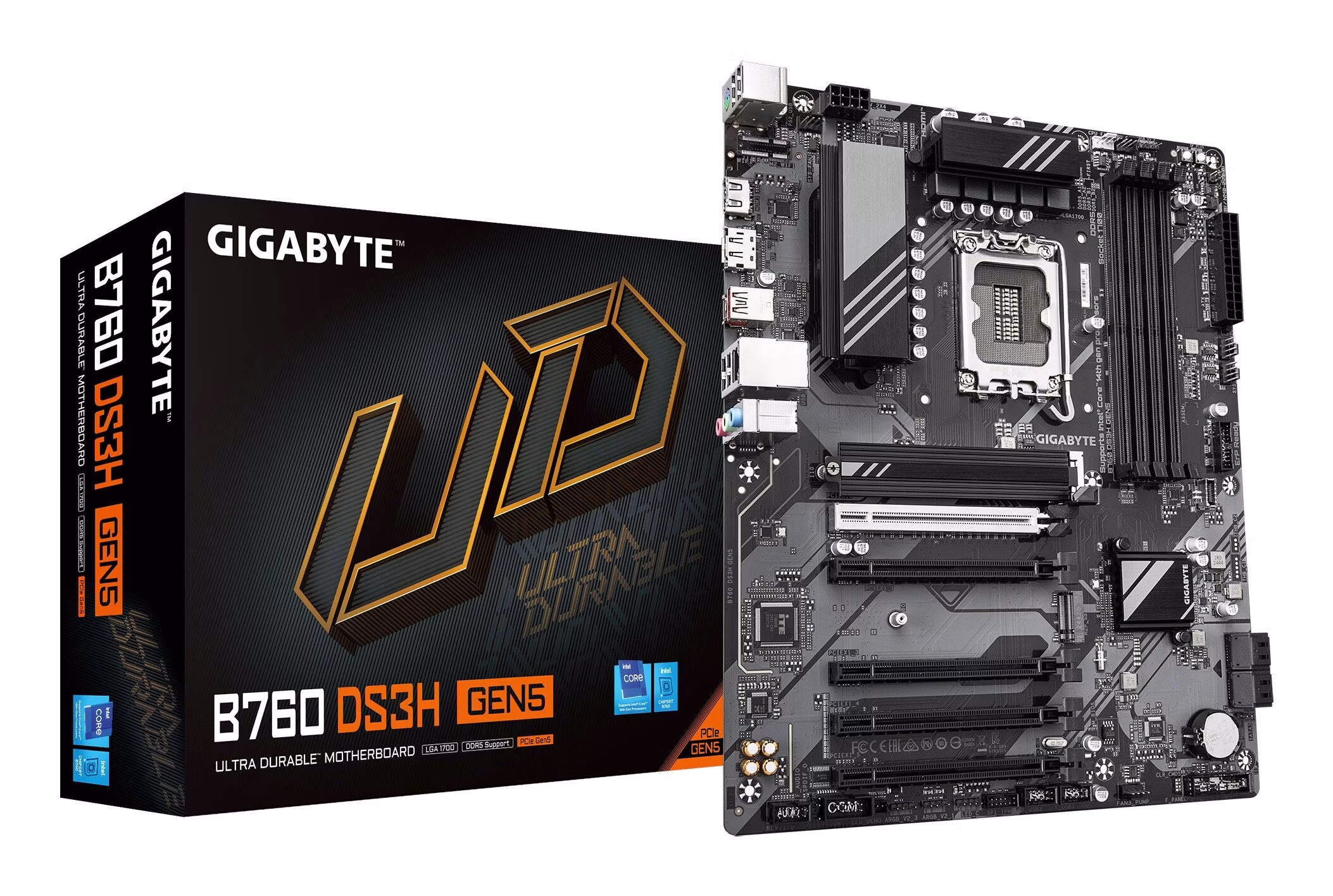 Scheda Madre Gigabyte GA-B760 DS3H GEN5 LGA1700 DDR5 ATX Nero
