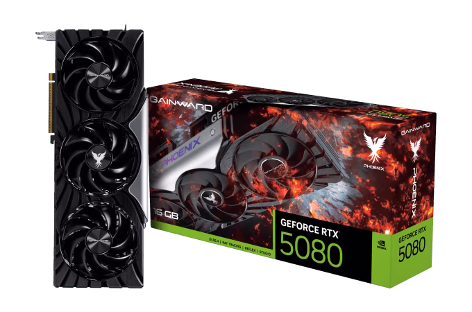 Scheda Video Gainward Nvidia GeForce RTX 5080 Phoenix 16GB GDDR7 Nero