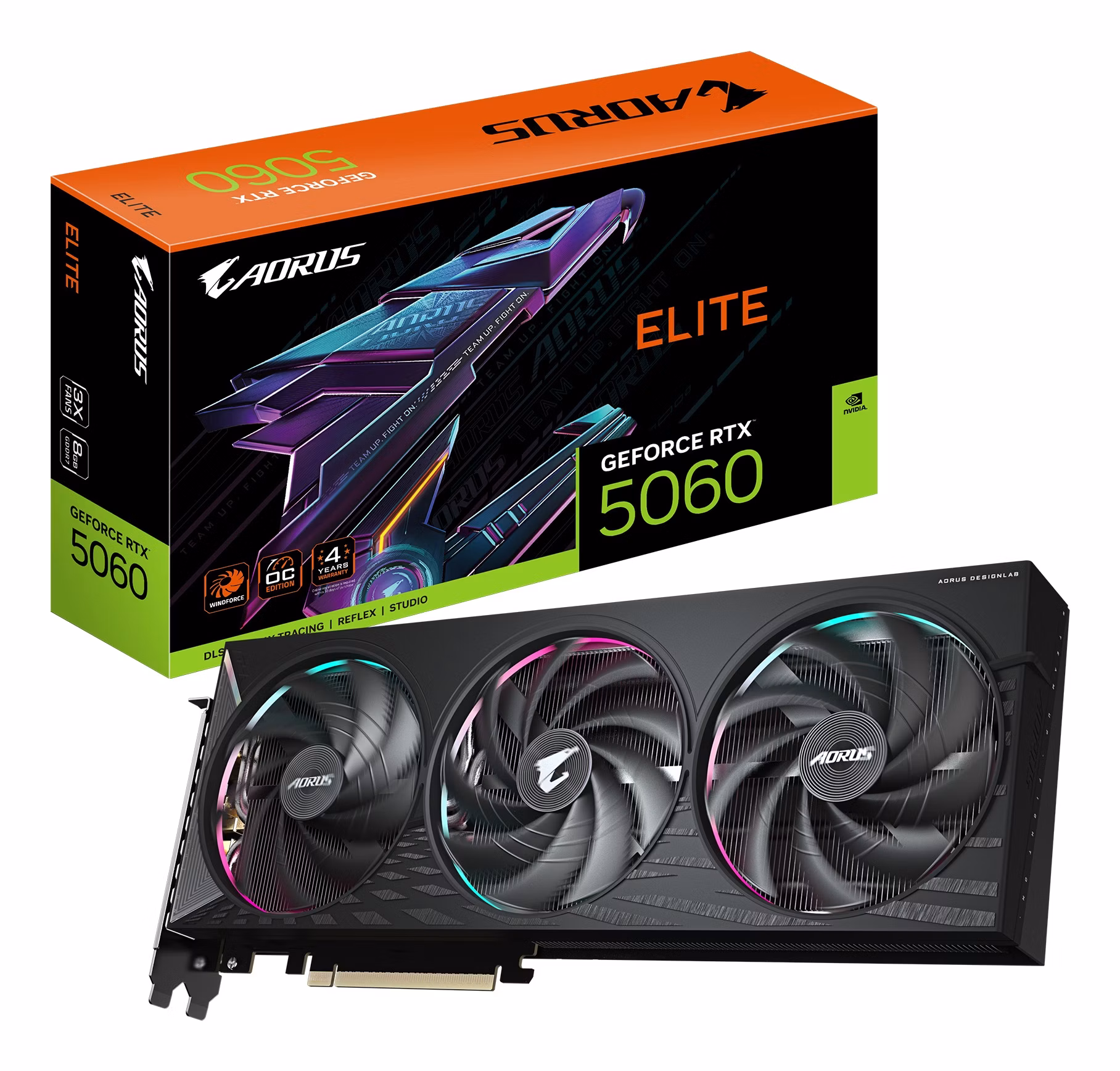 Scheda video Gigabyte GeForce RTX 5060 8GB AORUS ELITE