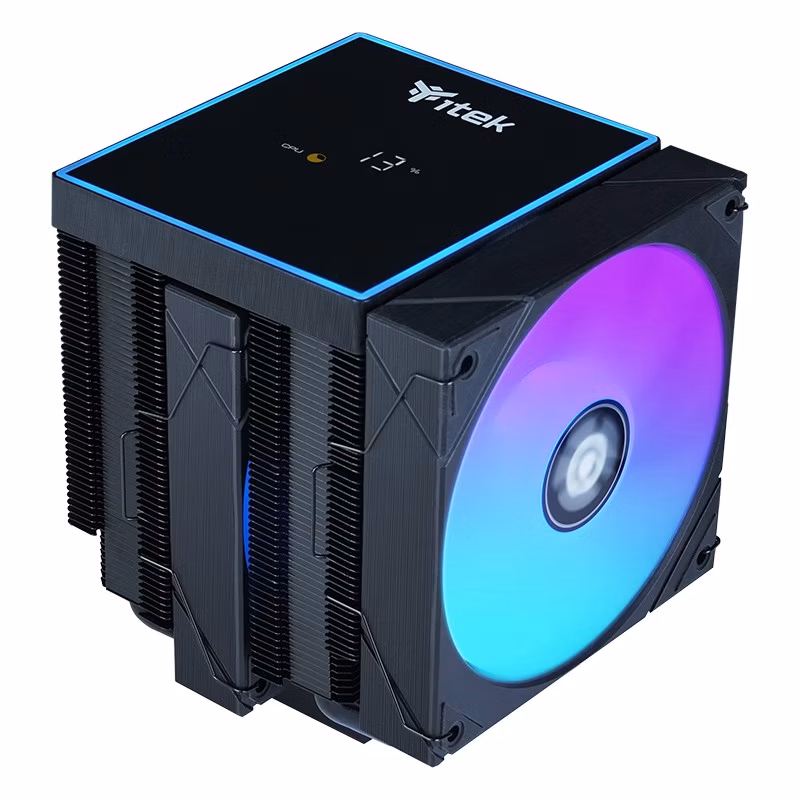 Dissipatore Ad Aria itek ICY-6HATP 2x120mm RGB Nero