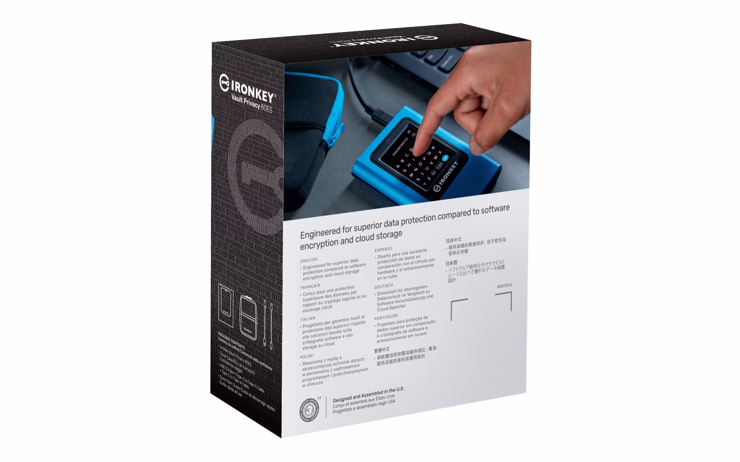 SSD INTERNO KINGSTON IronKey Vault Privacy 80 7.68 TB USB-C 3.2 Gen 1 5 Gbit/s