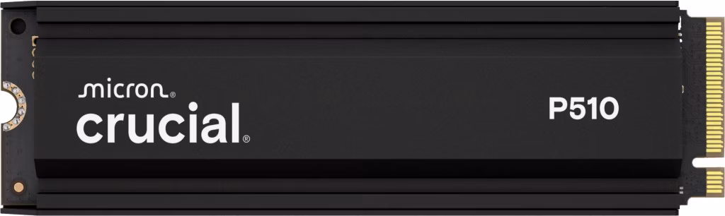 SSD Crucial P510 1TB M2 2280 PCIe 50x4 Dissipatore 1 SSD Crucial P510 1TB M2 2280 PCIe 50x4 Dissipatore