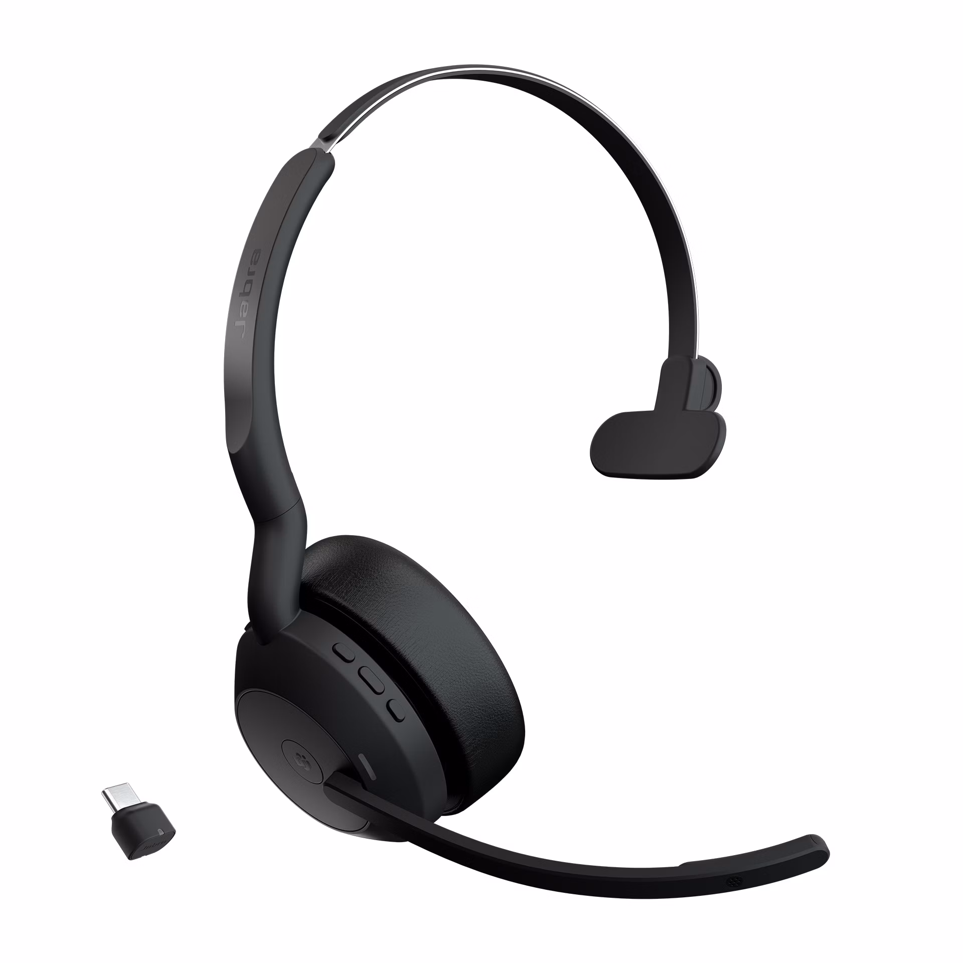 Cuffie Jabra Evolve2 55 Link380 390c MS Mono Microfono avanzato Comfort prolungato