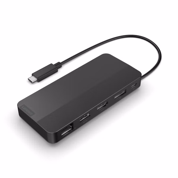 Docking Station Lenovo USB C Dual Display Travel Dock con Adattatore Design compatto Portatile