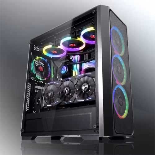 Case RAIJINTEK Ponos MS Midi-Tower vetro temperato Mesh Nero 1 Case RAIJINTEK Ponos MS Midi-Tower vetro temperato Mesh Nero