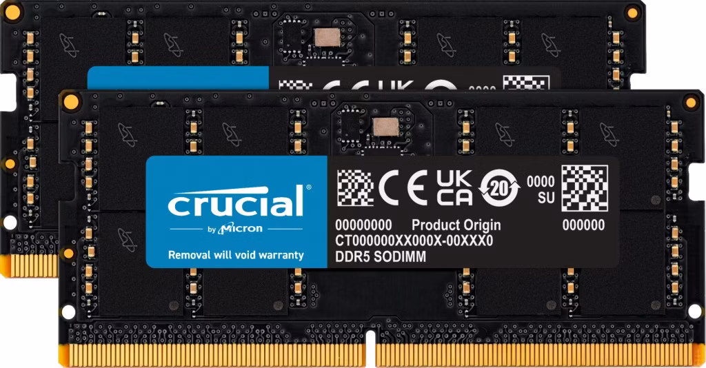 RAM SO-DIMM Crucial DDR5 4800MHz 64GB (2x32) CL40