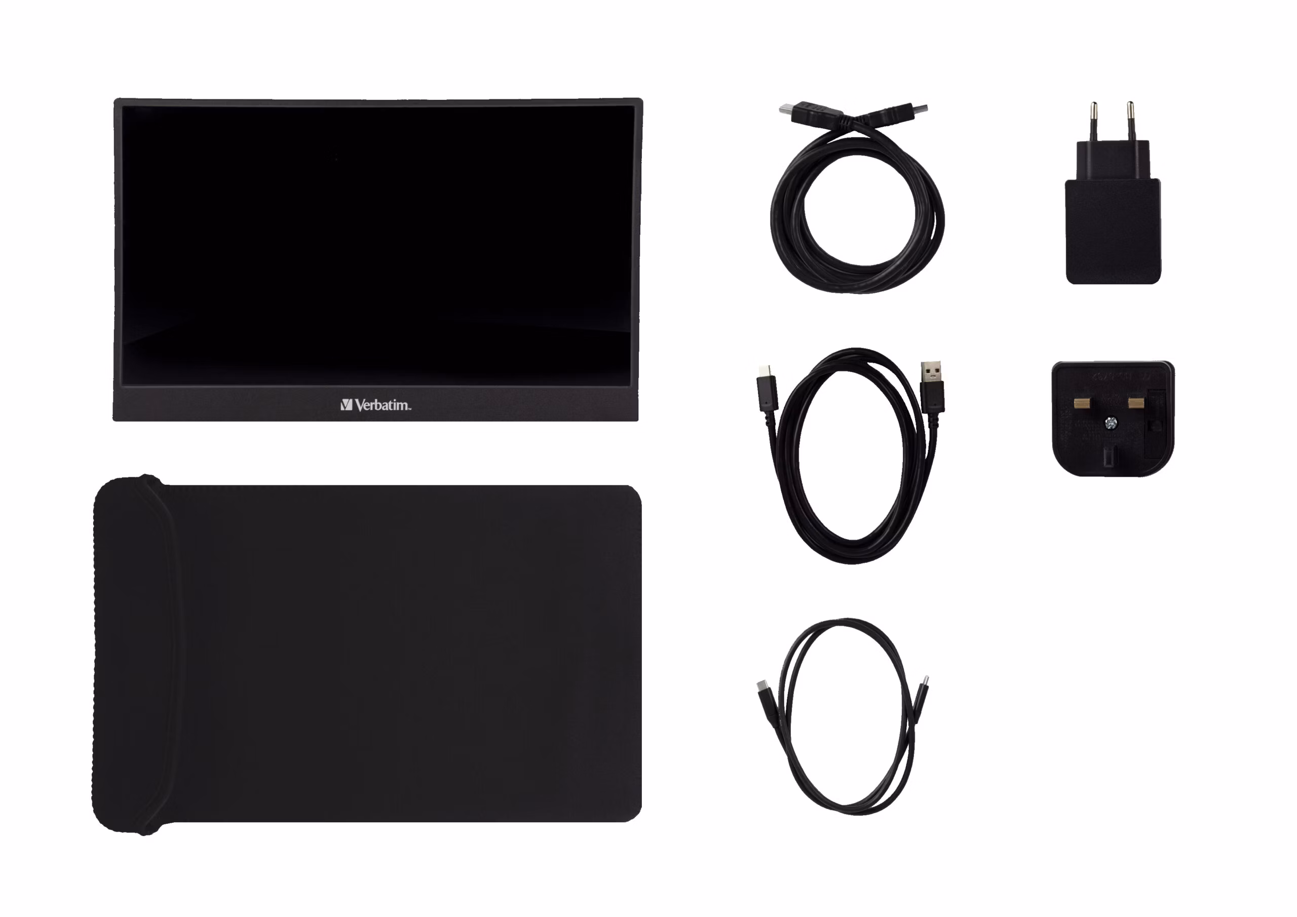 Monitor Verbatim PM-14 14'' FullHD IPS USB-C HDR Nero 3 Monitor Verbatim PM-14 14'' FullHD IPS USB-C HDR Nero - immagine 3