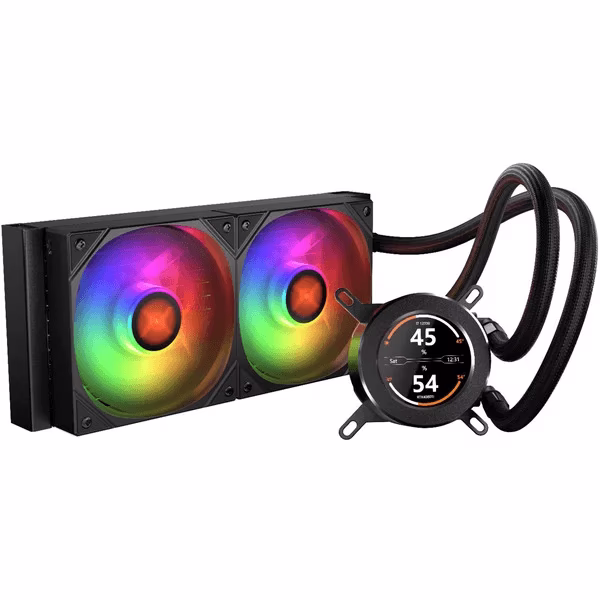 Dissipatore a Liquido Krux HydroGlance 240 LCD 240mm Nero
