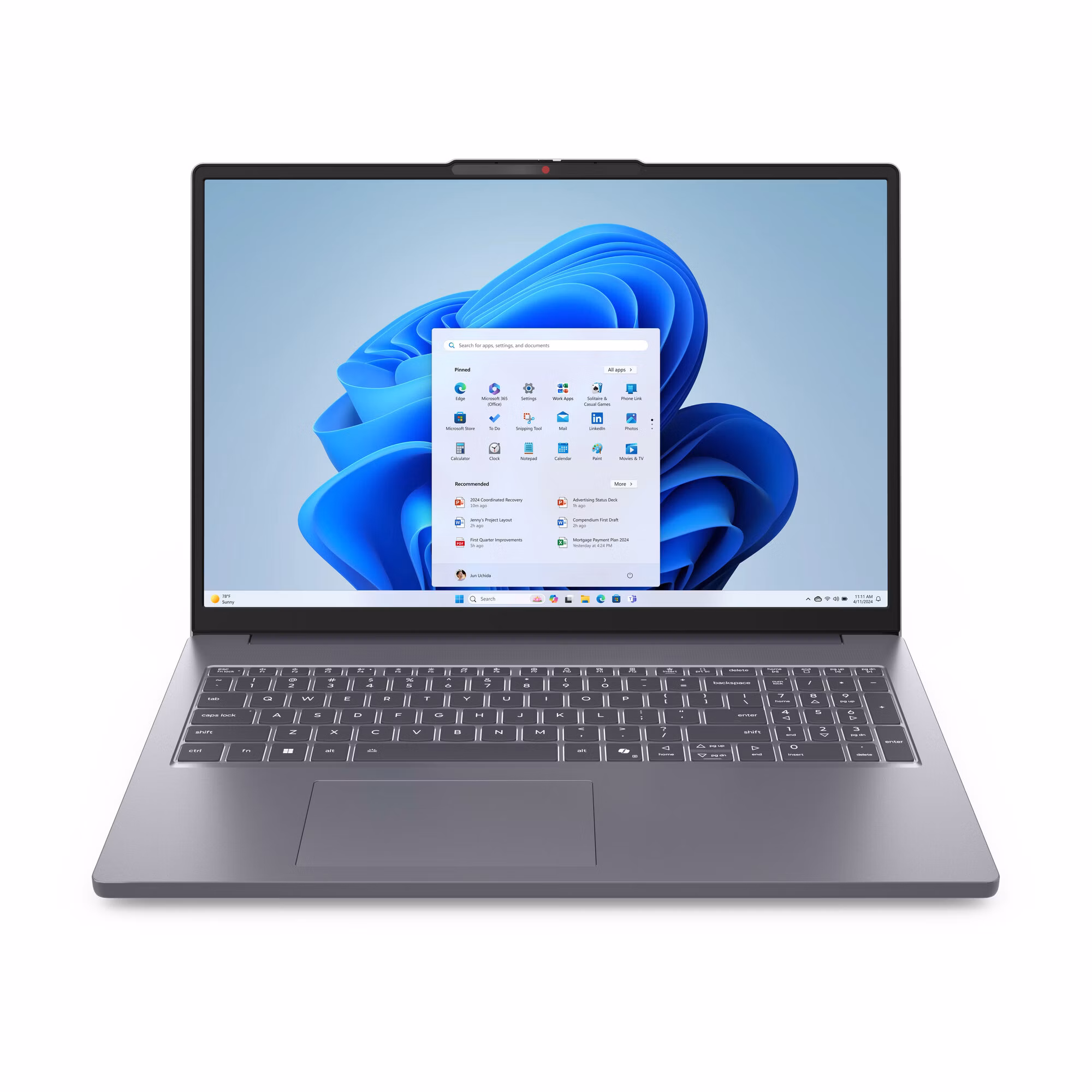 Lenovo IdeaPad Slim 3 16ARP10 AMD Ryzen™ 5 7535HS Laptop 40,6 cm (16") WUXGA 16 GB DDR5-SDRAM 512 GB SSD Wi-Fi 6 (802.11ax) English Grey