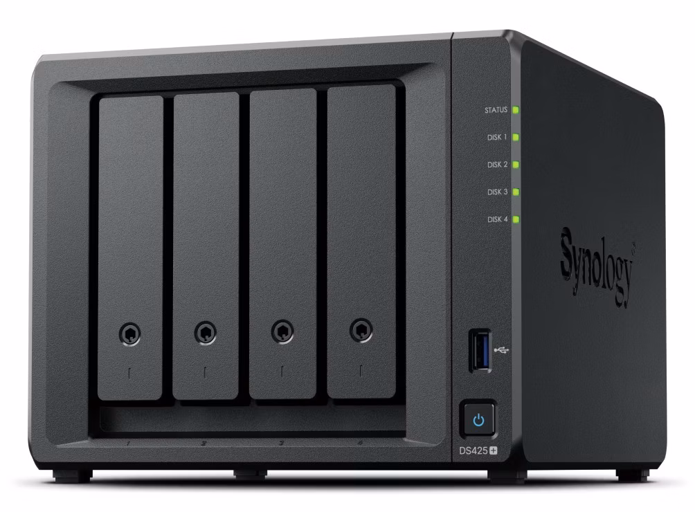 Nas Synology DiskStation DS425+ 2.5Gb 4Bay Nero