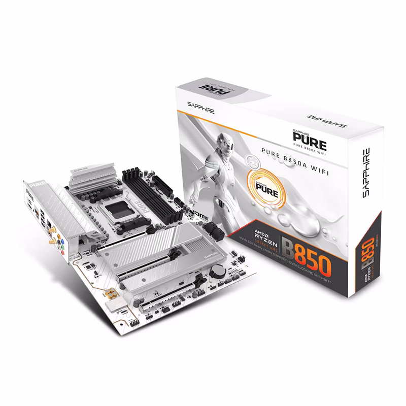Scheda Madre Sapphire PURE B850A WIFI 7 AMD B850 Socket AM5 ATX